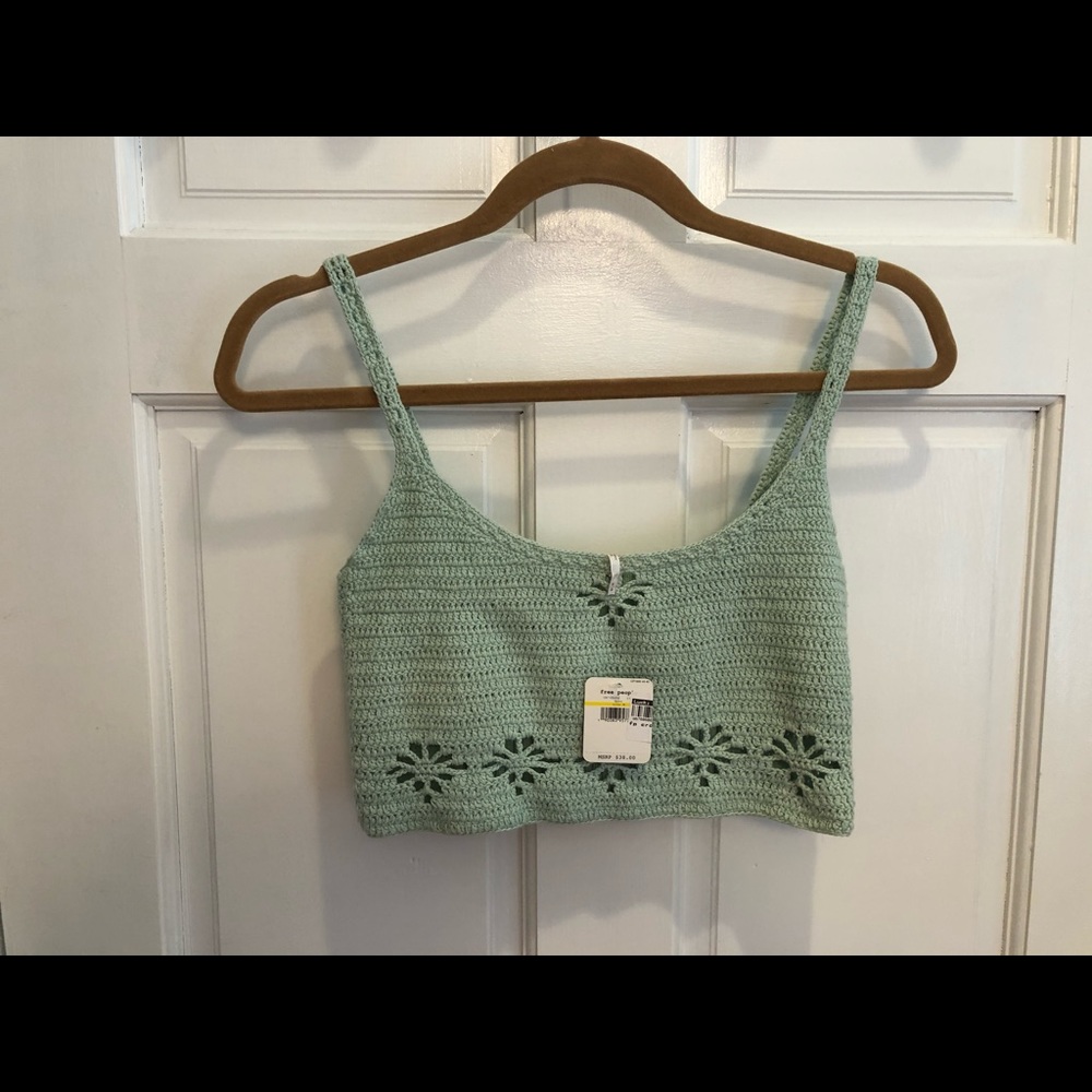 Freepeople light green crochet brami